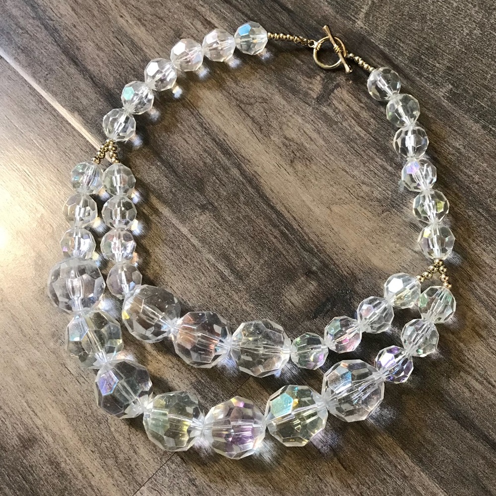 Iridescent Chunky Beaded Necklace